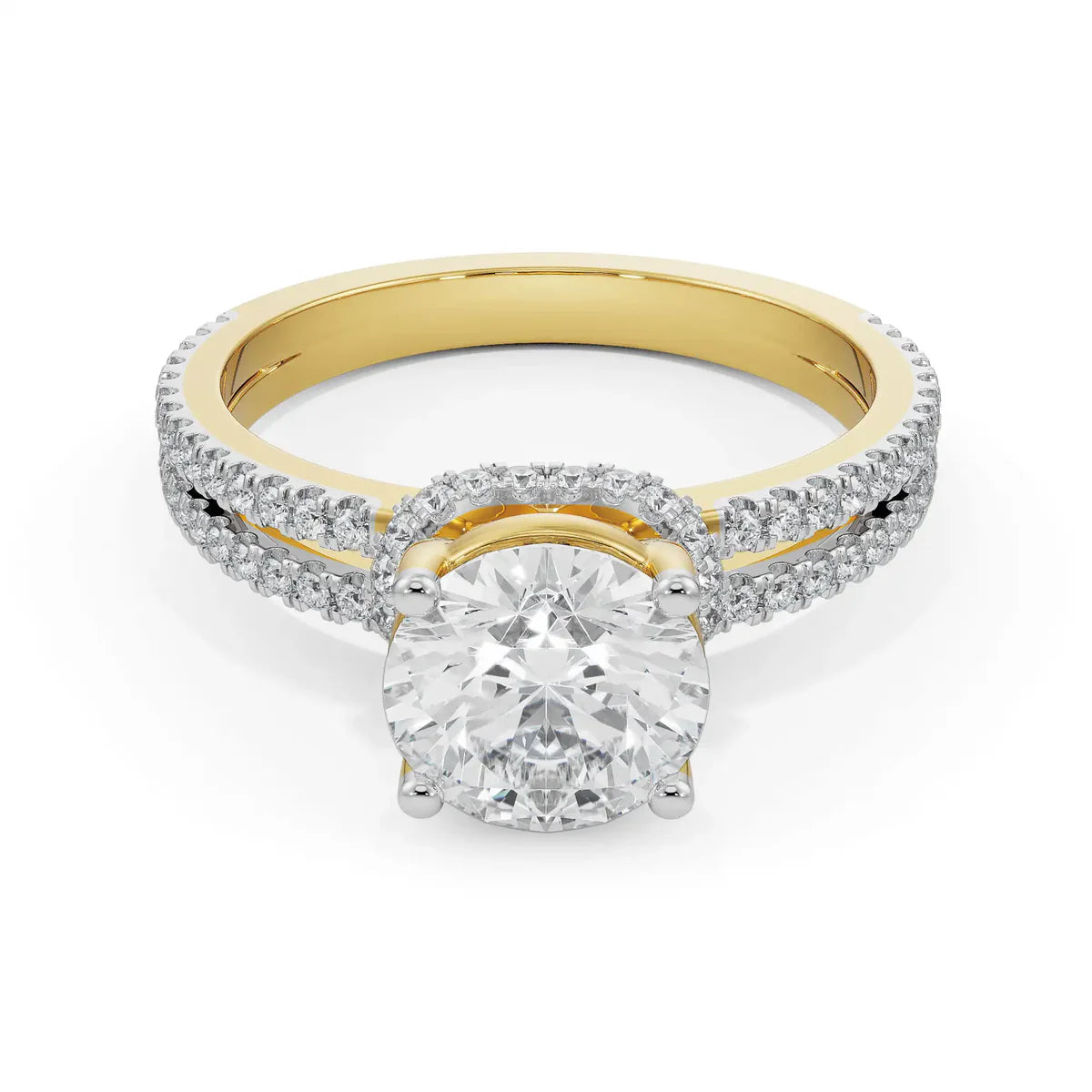 Elsie Circular Lab Brilliant Engagement Ring