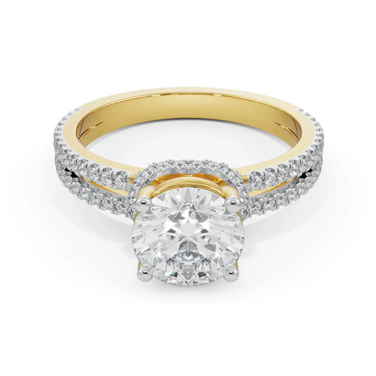 Elsie Circular Lab Brilliant Engagement Ring