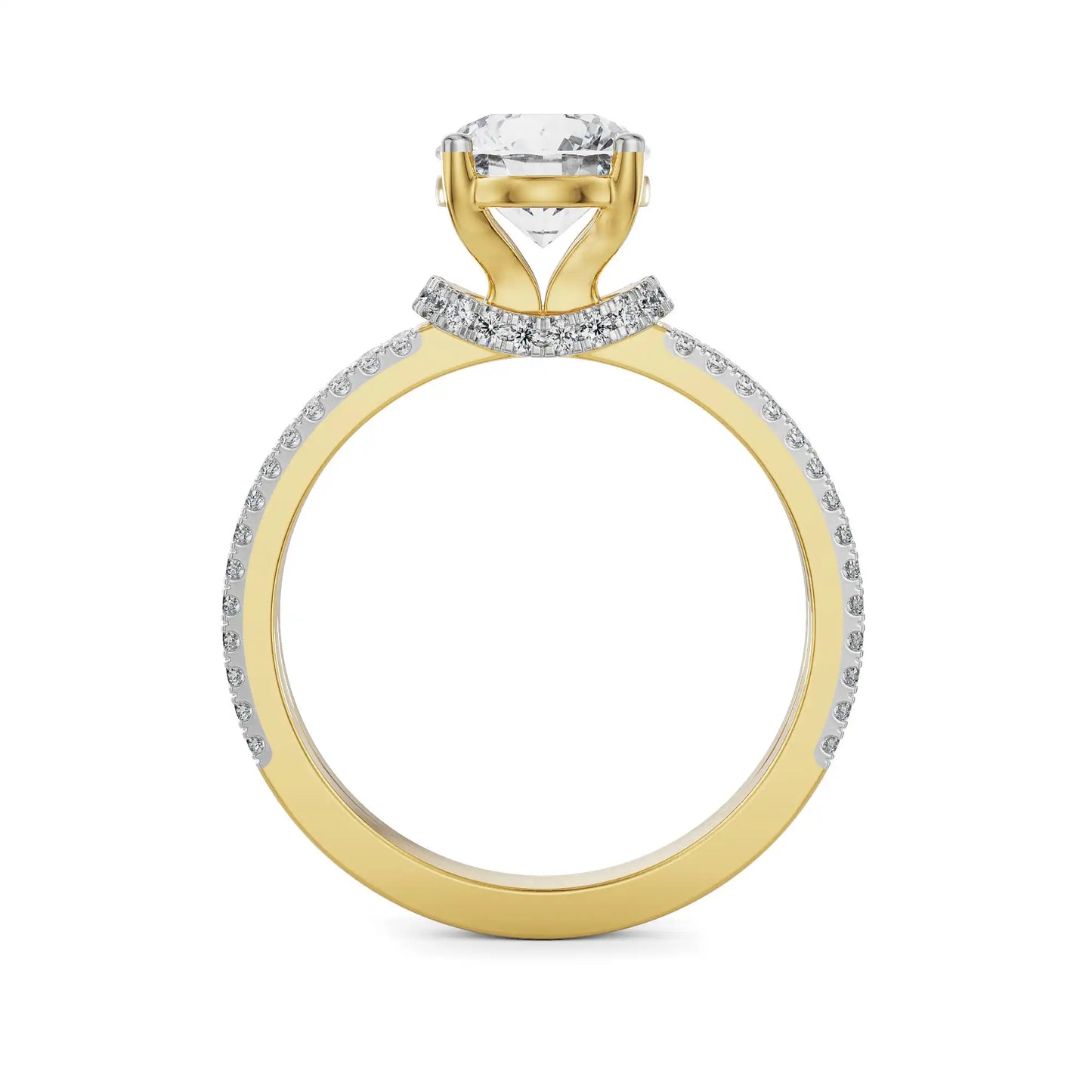 Elsie Circular Lab Brilliant Engagement Ring