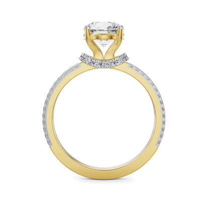 Elsie Circular Lab Brilliant Engagement Ring