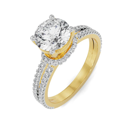 Elsie Circular Lab Brilliant Engagement Ring