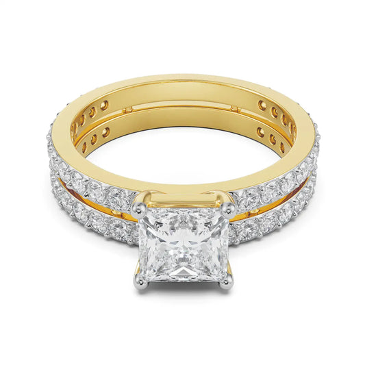 Jane Princess Cut Lab Grown Luxe Circle