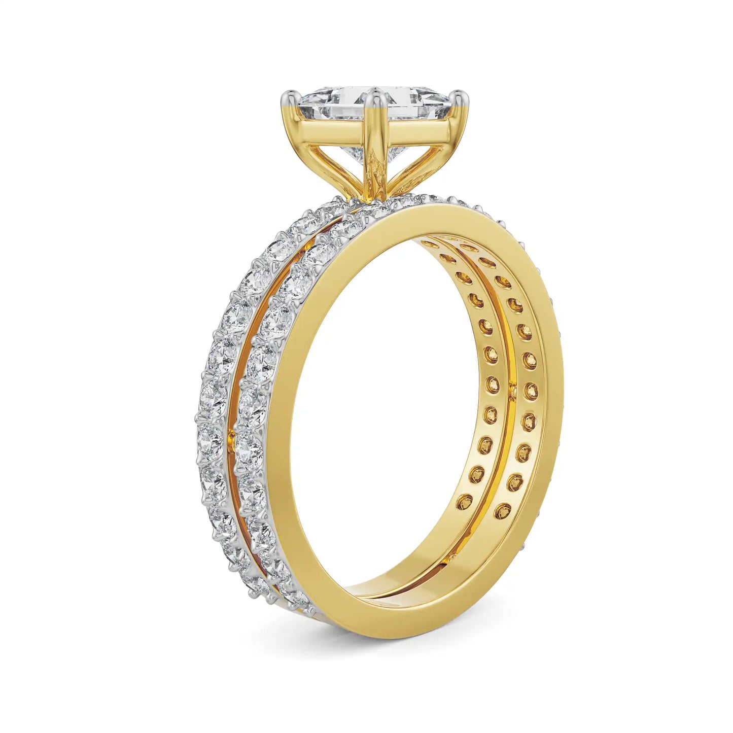 Jane Princess Cut Lab Grown Luxe Circle