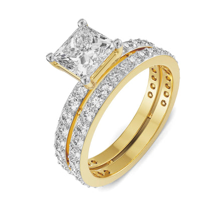 Jane Princess Cut Lab Grown Luxe Circle