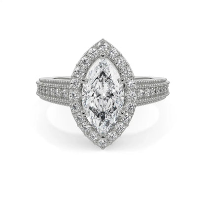 Majestic Marquise Lab Luxe Engagement Circle