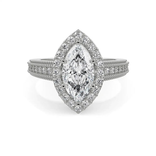 Majestic Marquise Lab Luxe Engagement Circle