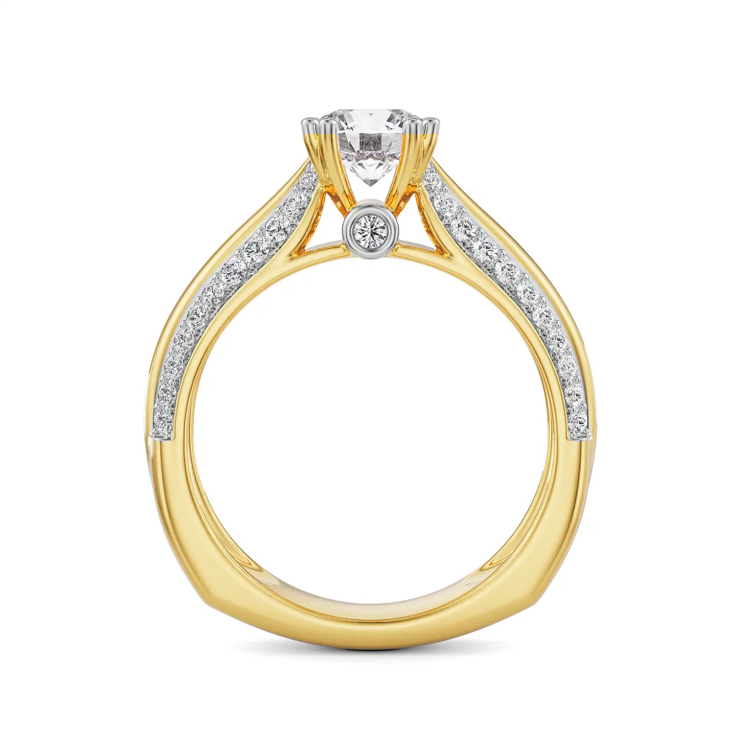 Harper Circular Lab Grown Radiant Ring