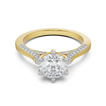 Sloane Circular Halo Lab Luxe Engagement Ring