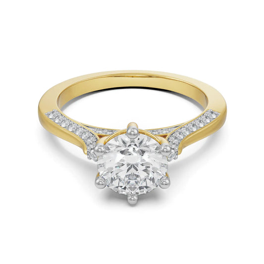 Sloane Circular Halo Lab Luxe Engagement Ring