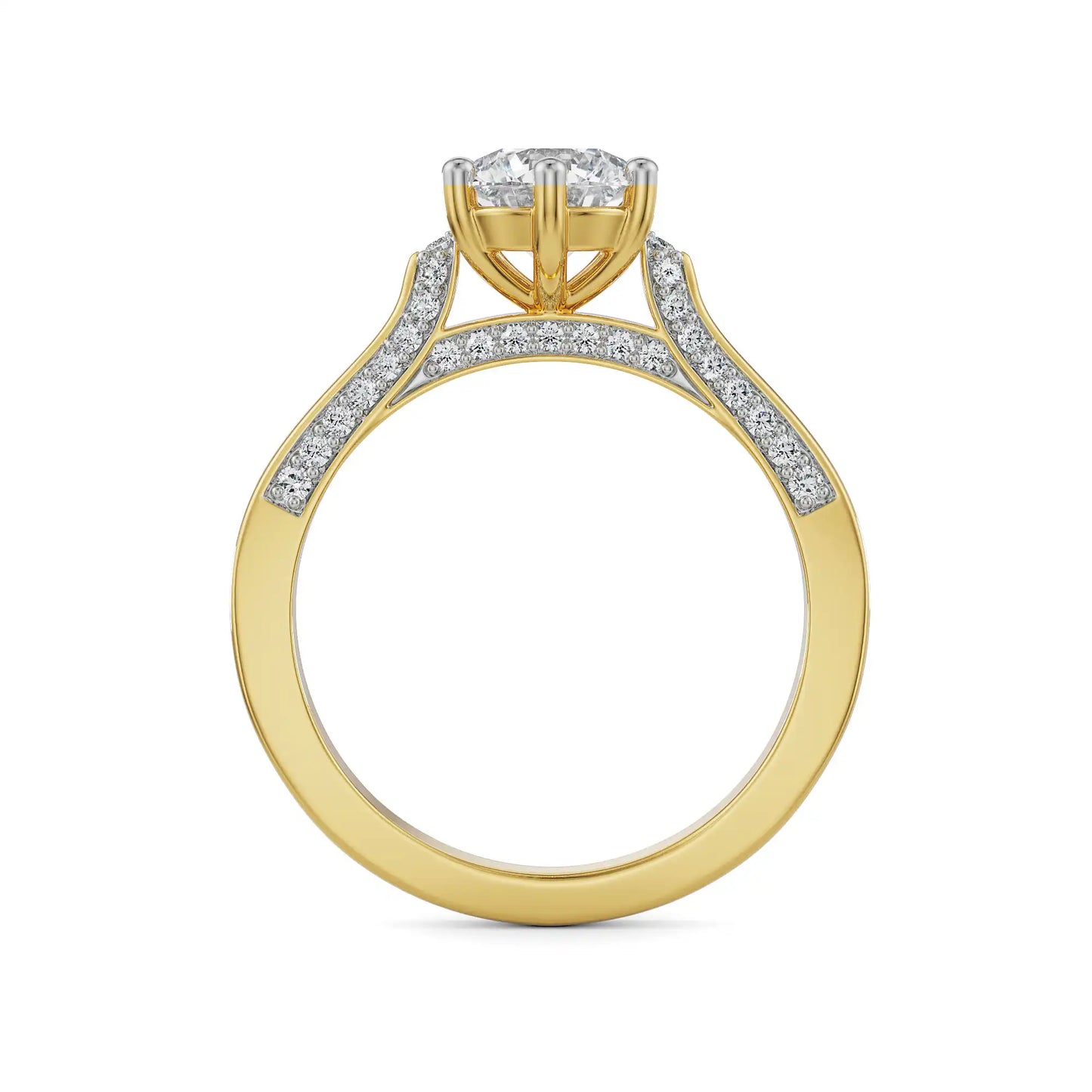 Sloane Circular Halo Lab Luxe Engagement Ring