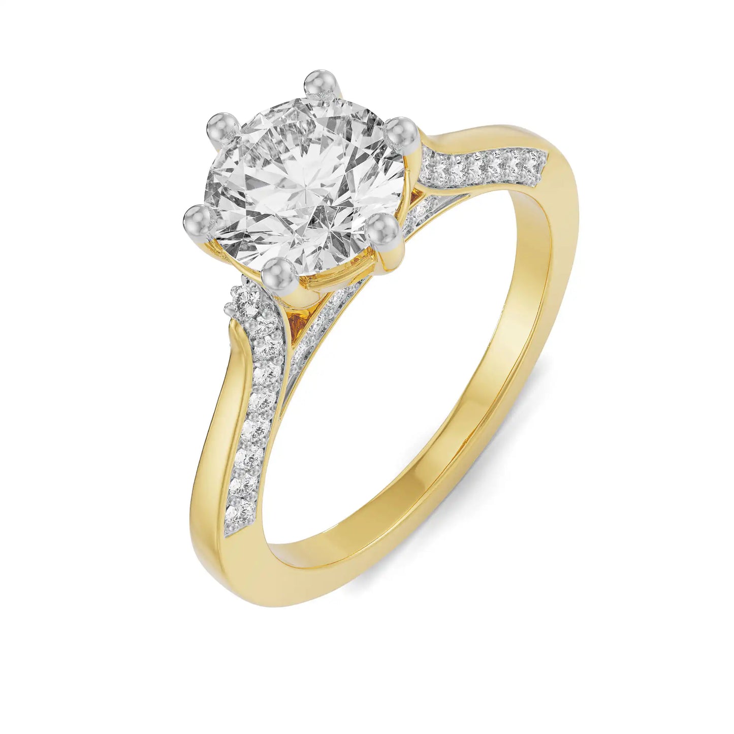 Sloane Circular Halo Lab Luxe Engagement Ring