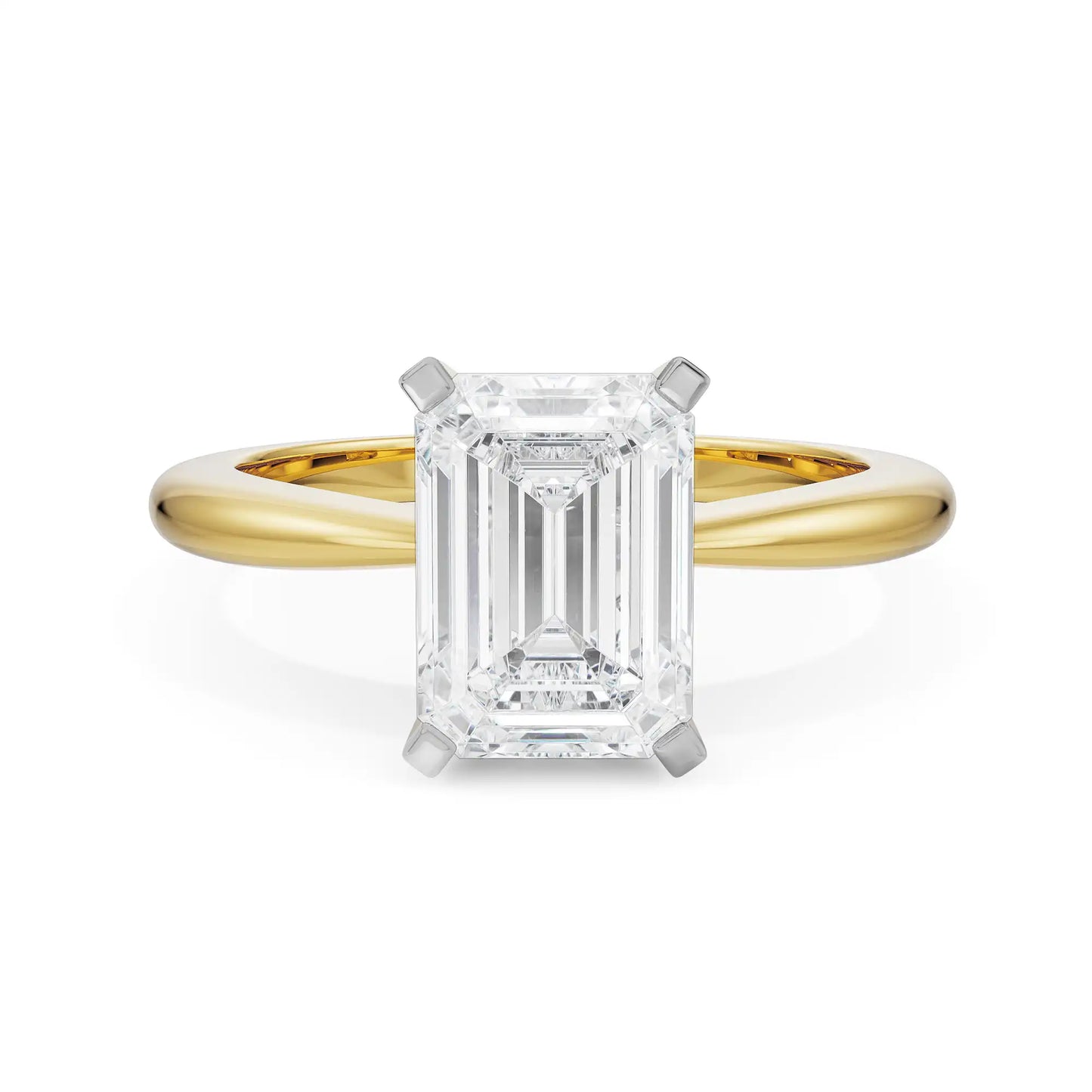 2 ct Emerald Cut  Engagement Ring