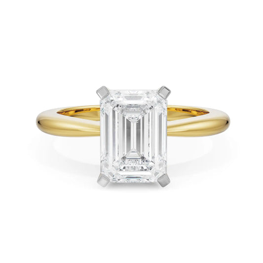2 ct Emerald Cut  Engagement Ring