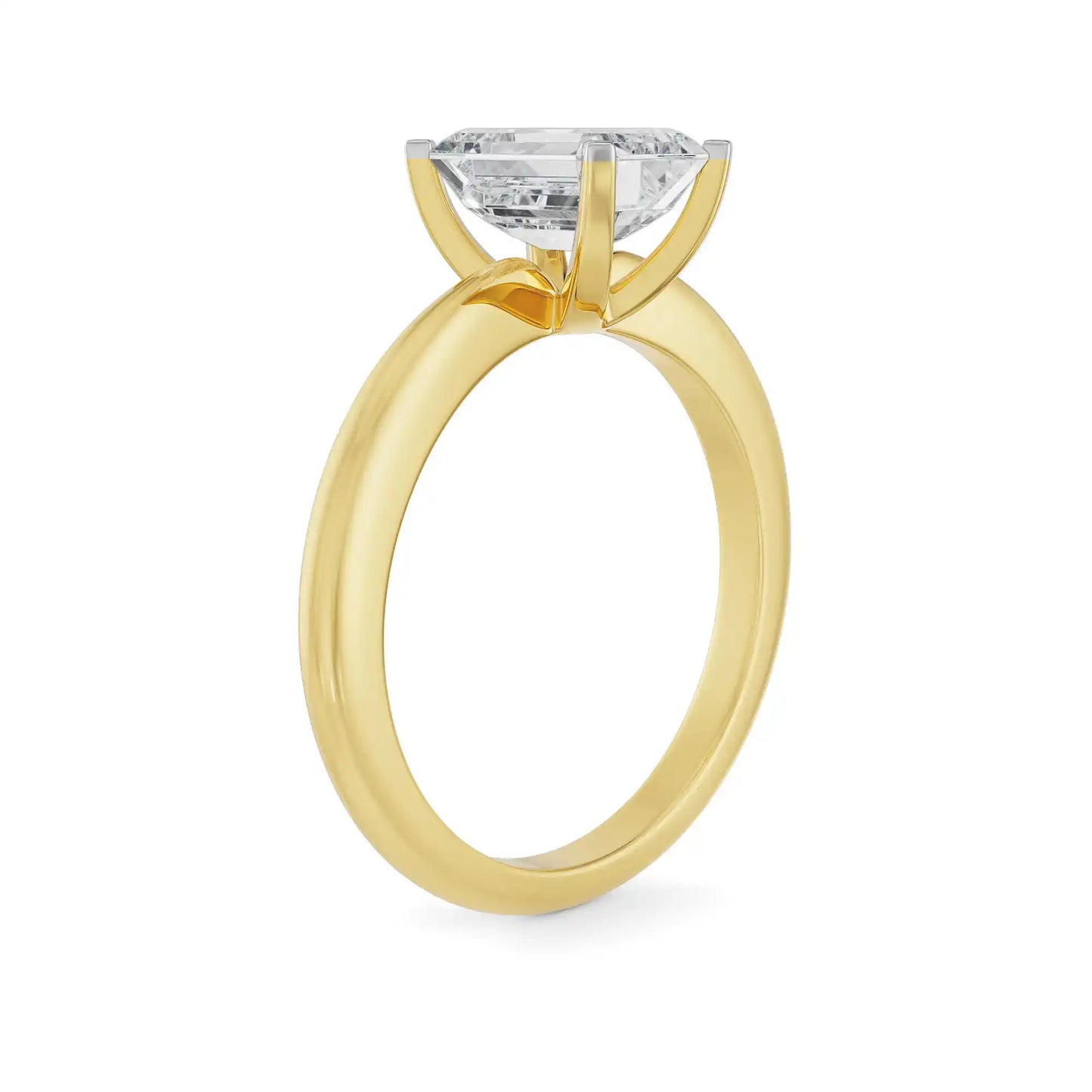 2 ct Emerald Cut  Engagement Ring