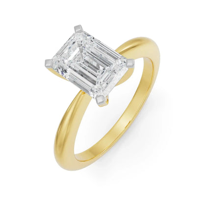 2 ct Emerald Cut  Engagement Ring