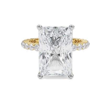 3.5 ct Radiant Cut Lab Brilliant Ring