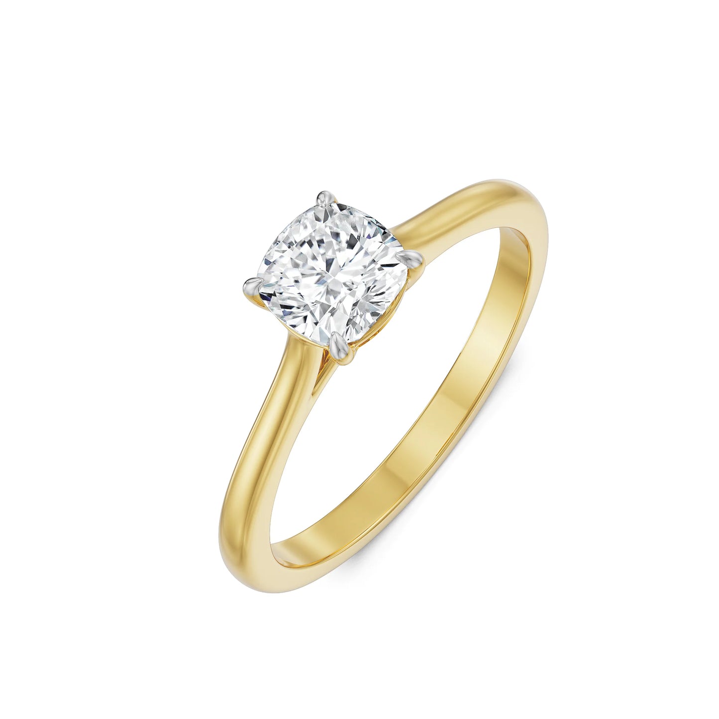 0.5 Ct Cushion Lab Grown Luxe Iconic Ring