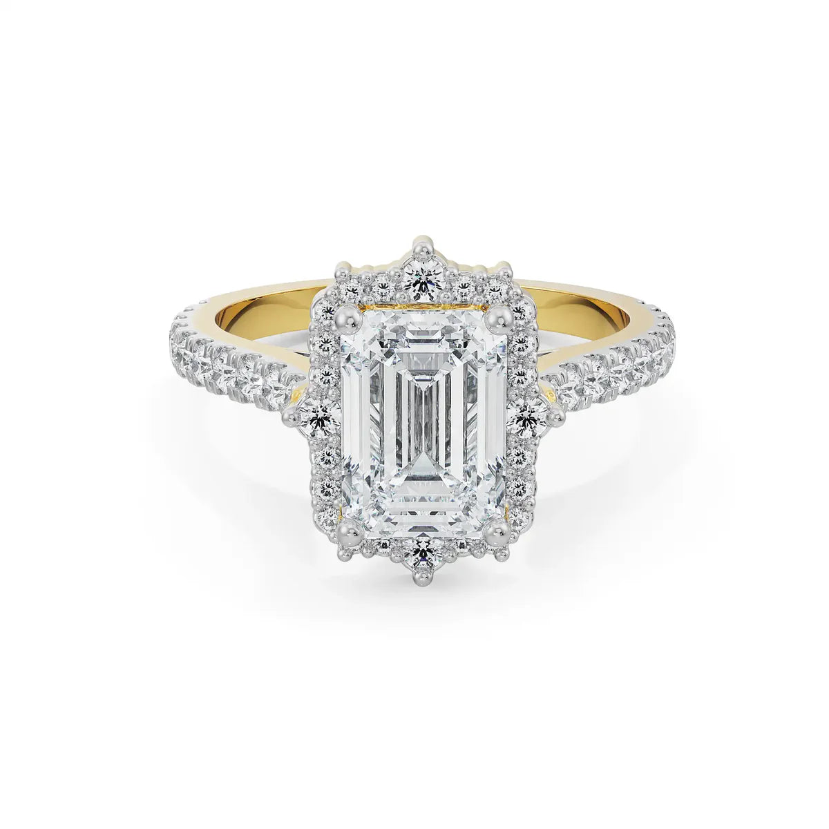 1.5 CT Emerald Lab Grown Luxe Circle