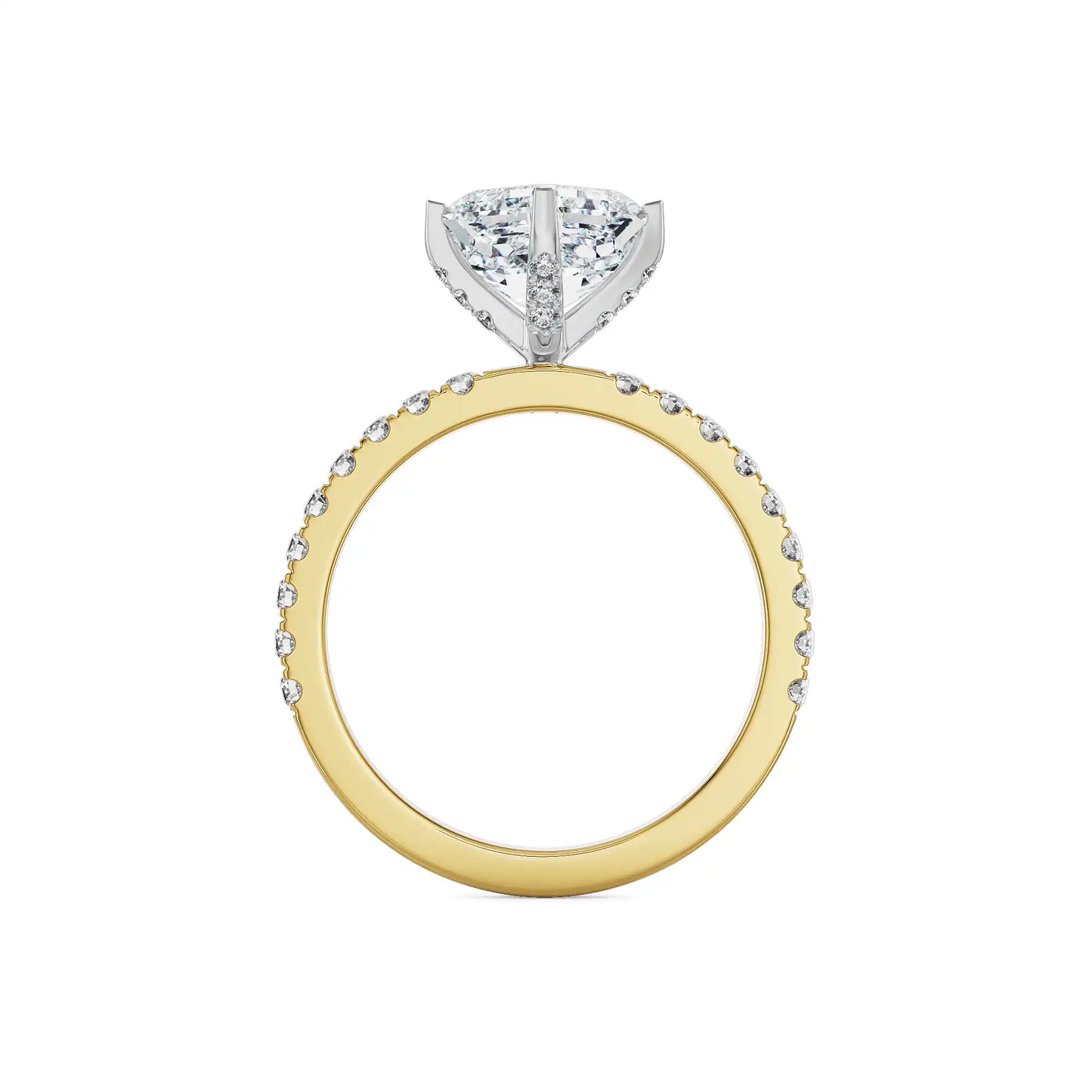 1 CT Asscher Lab Grown Luxe Band