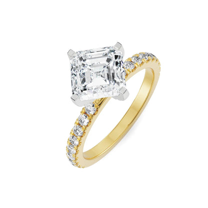 1 CT Asscher Lab Grown Luxe Band