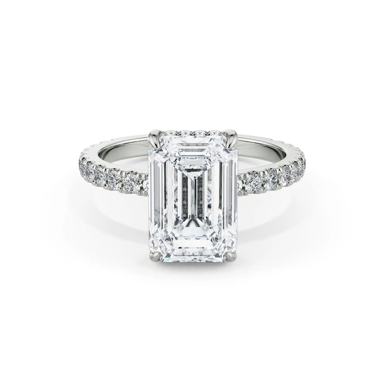 2.5 ct Emerald Lab Grown Luxe Ring