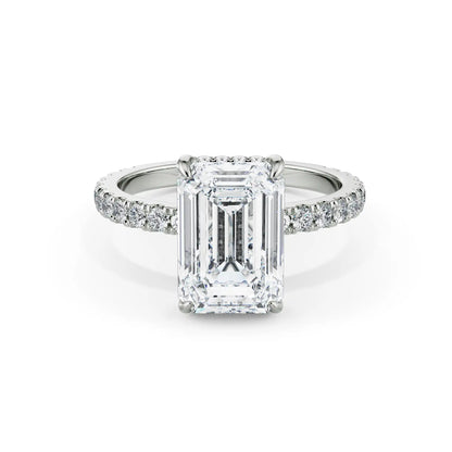 2.5 ct Emerald Lab Grown Luxe Ring