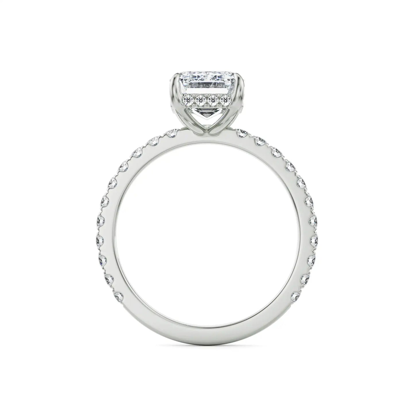 2.5 ct Emerald Lab Grown Luxe Ring