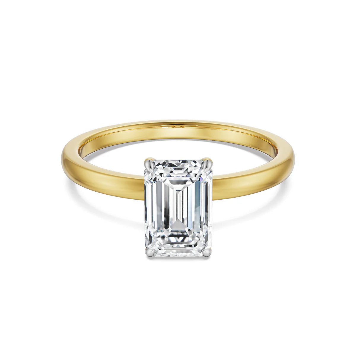 1 CT Emerald Lab Grown Luxe Signature Ring