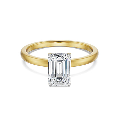 1 CT Emerald Lab Grown Luxe Signature Ring