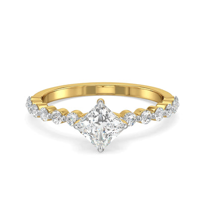 Josie Princess Cut Lab Grown Radiant Band