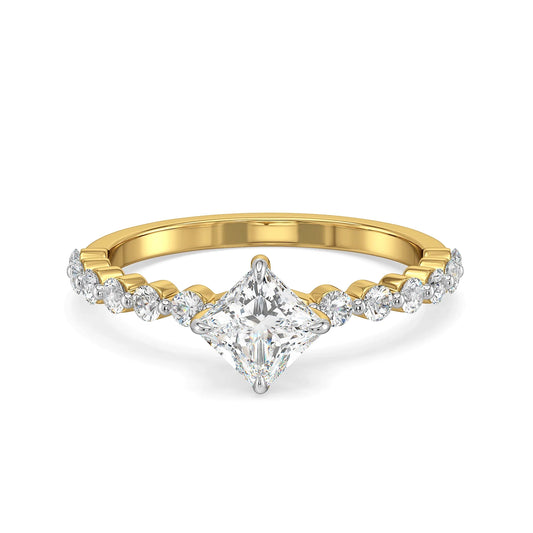 Josie Princess Cut Lab Grown Radiant Band
