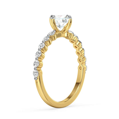 Josie Princess Cut Lab Grown Radiant Band
