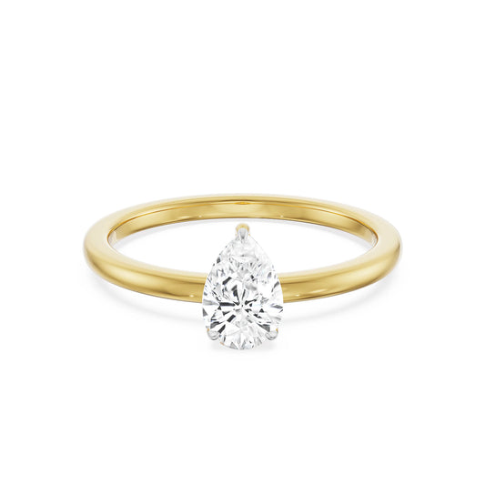 0.5 Ct Pear Lab Luxe Engagement Circle