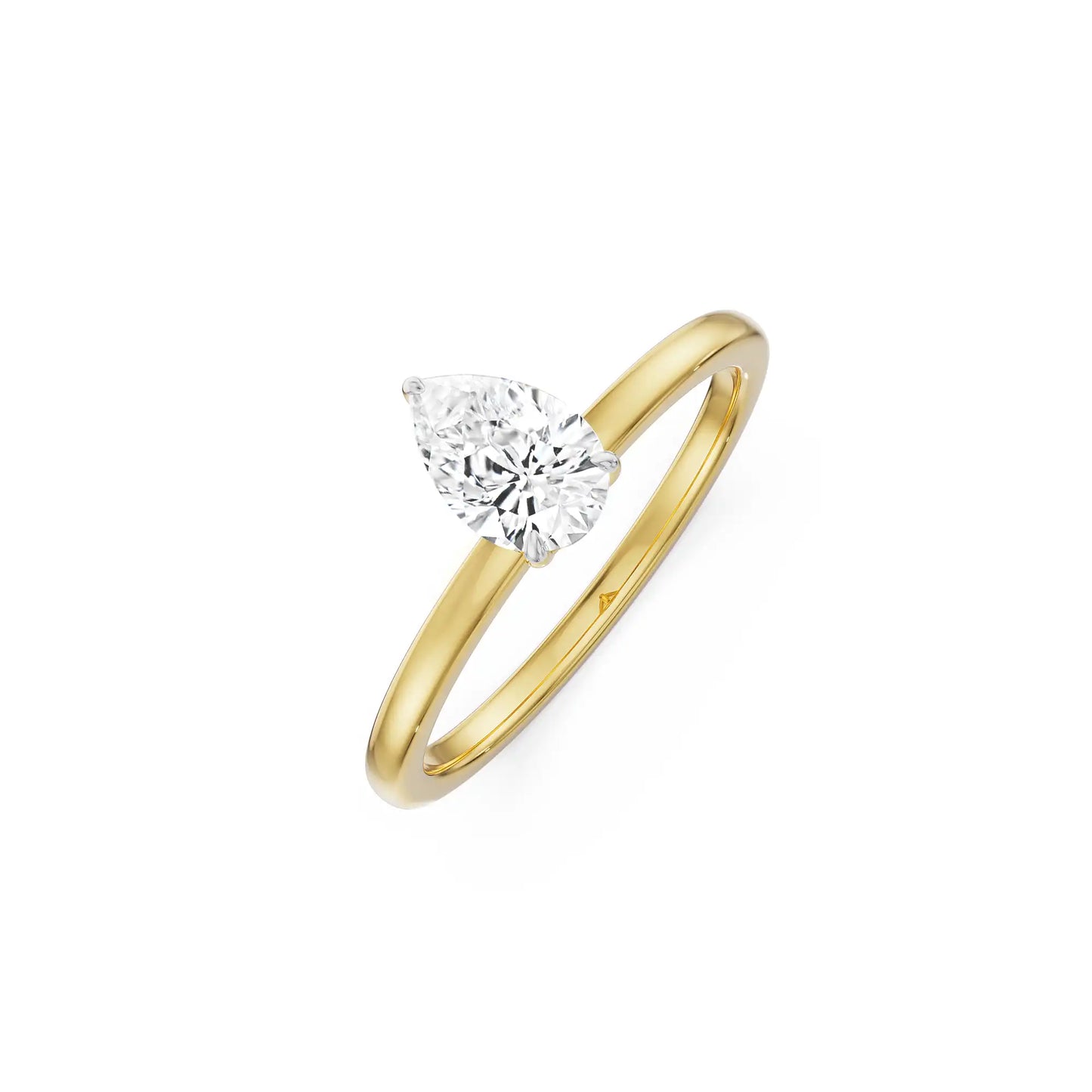 0.5 Ct Pear Lab Luxe Engagement Circle