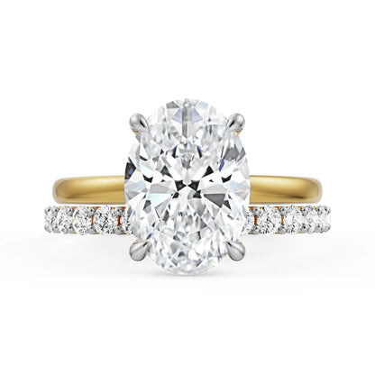 Oval Bridal Lab Grown Radiant Circle Set