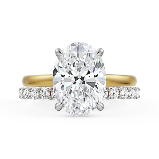 Oval Bridal Lab Grown Radiant Circle Set