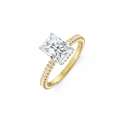 1.5 CT Oval Lab Grown Radiant Band