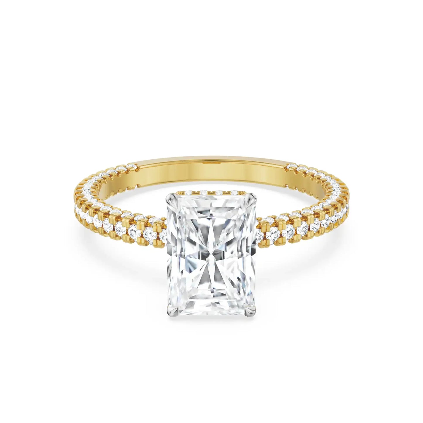 1.5 CT Oval Lab Grown Radiant Band