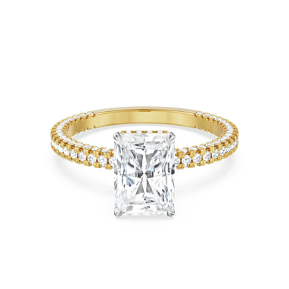 1.5 CT Oval Lab Grown Radiant Band
