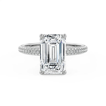 Vintage Glamour Emerald Radiant Ring