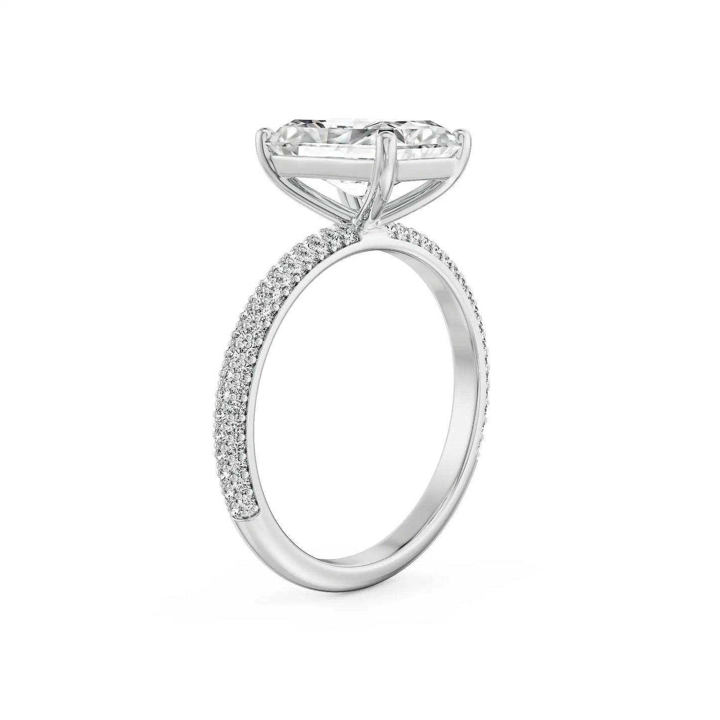 Vintage Glamour Emerald Radiant Ring