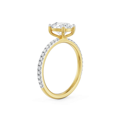 Cushion Square Lab Grown Luxe Bridal Circle