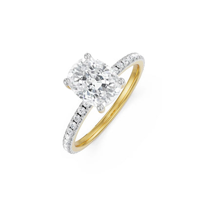 Cushion Square Lab Grown Luxe Bridal Circle