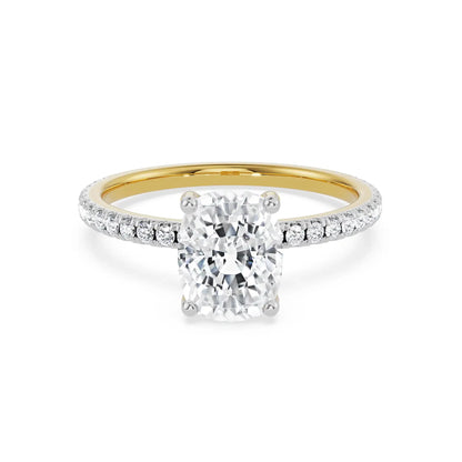 Cushion Square Lab Grown Luxe Bridal Circle