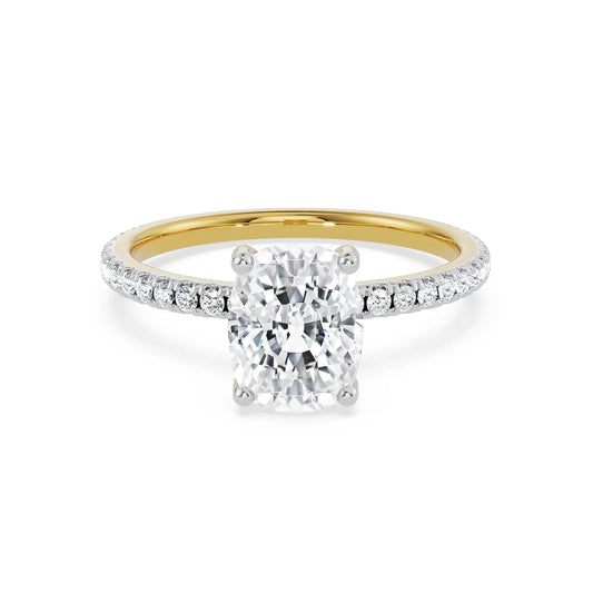 Cushion Square Lab Grown Luxe Bridal Circle