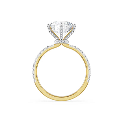 Majestic Circular Lab Grown Radiant Solitaire Bridal Ring