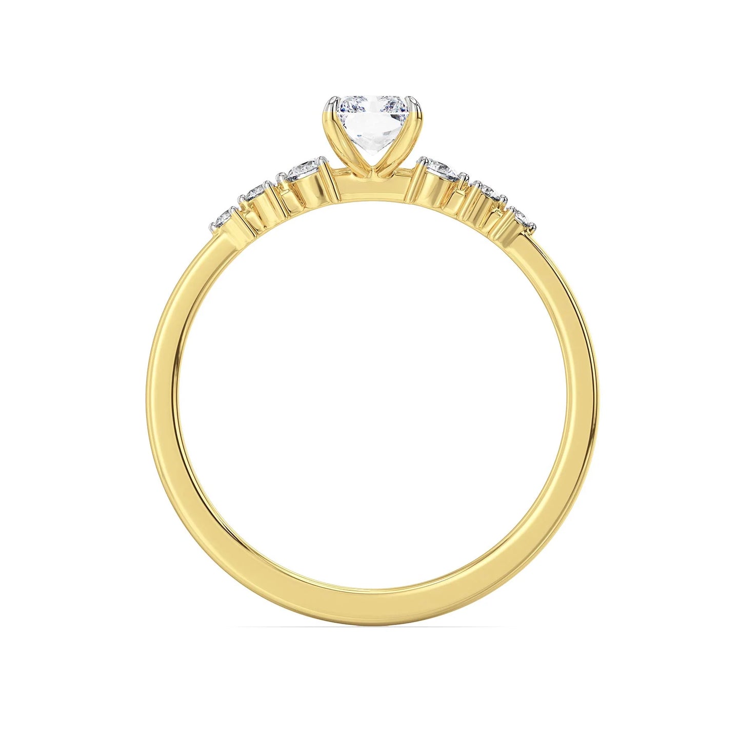 Isha Radiant Lab-Grown Brilliant Engagement Band