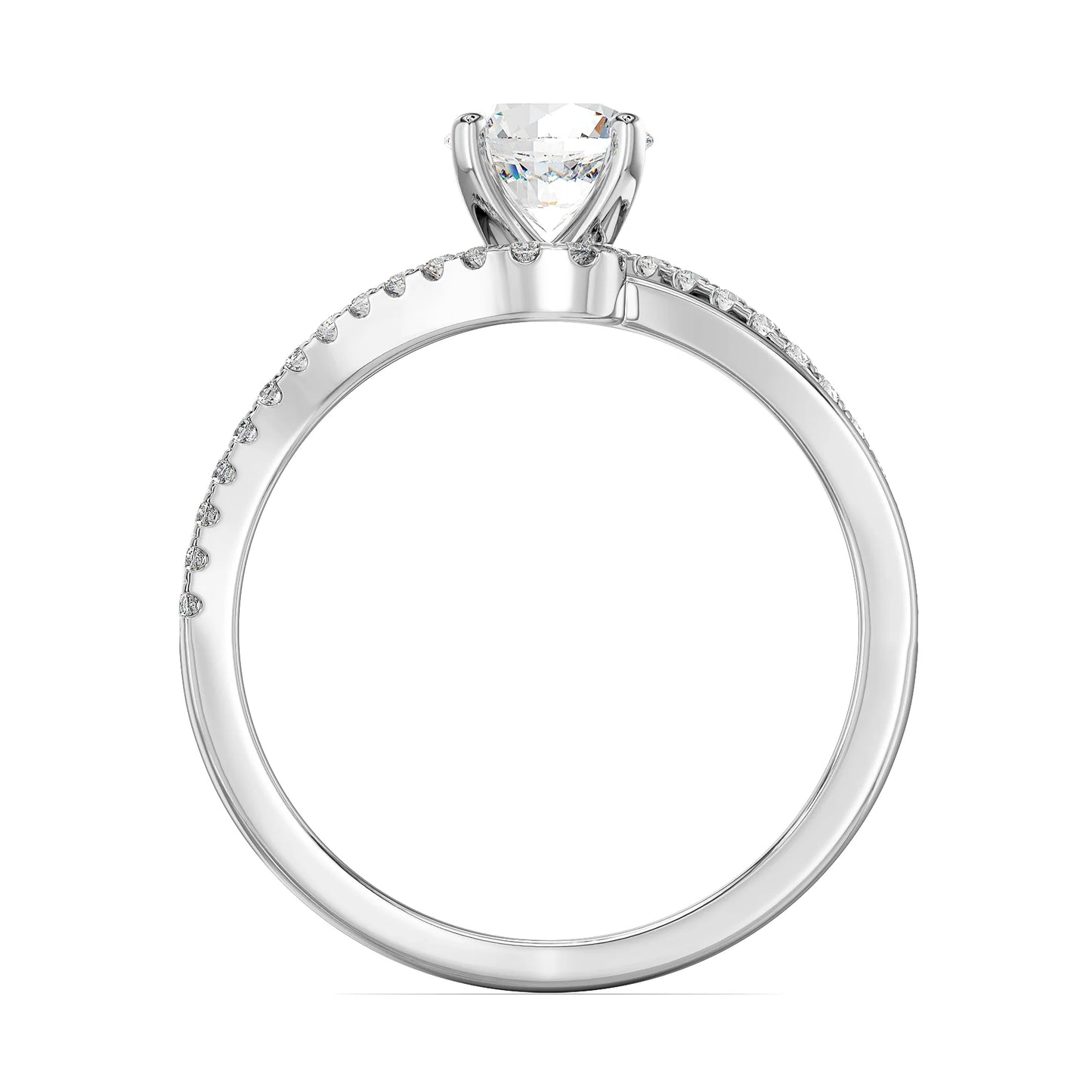 Noir Lab-Grown Brilliant Engagement Circle Ring