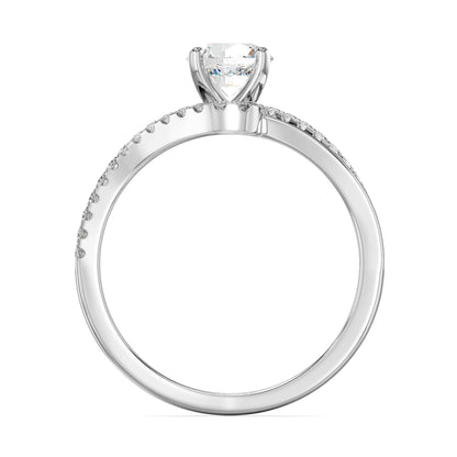 Noir Lab-Grown Brilliant Engagement Circle Ring