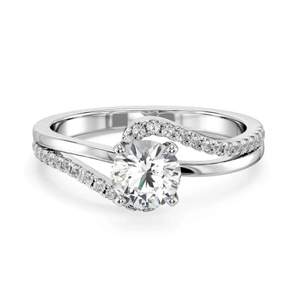 Noir Lab-Grown Brilliant Engagement Circle Ring